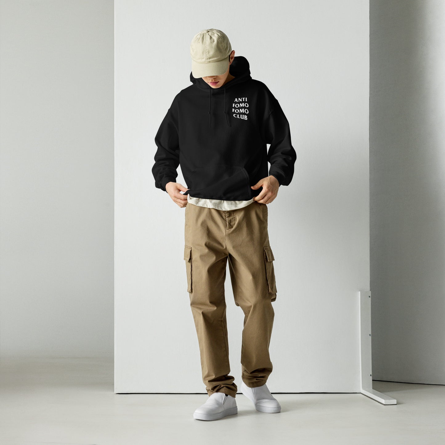 Checks FOMO Printed Hoodie